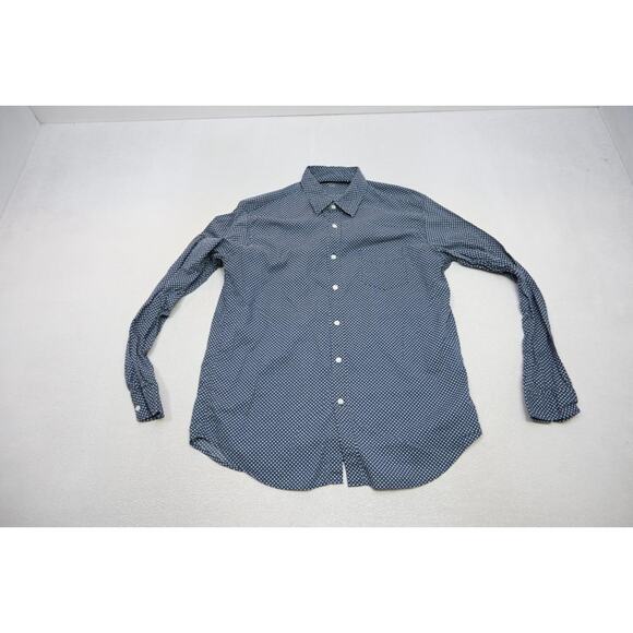 J Crew Light Weight Chambray Button Up Shirt Blue Long Sleeve Mens Sz Large - Picture 5 of 9